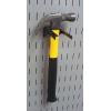 imageWall Control 114in Handle Bracket Slotted Metal Pegboard Hook Pegboard and Slotted Tool Board  WhiteBlack