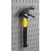 imageWall Control 114in Handle Bracket Slotted Metal Pegboard Hook Pegboard and Slotted Tool Board  WhiteBlue