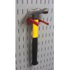 imageWall Control 114in Handle Bracket Slotted Metal Pegboard Hook Pegboard and Slotted Tool Board  WhiteRed