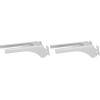 imageWall Control 114in Handle Bracket Slotted Metal Pegboard Hook Pegboard and Slotted Tool Board  WhiteWhite