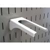 imageWall Control 114in Handle Bracket Slotted Metal Pegboard Hook Pegboard and Slotted Tool Board  WhiteWhite