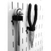 imageWall Control 1in x 1in CBracket Slotted Metal Pegboard Hook for Wall Control Pegboard and Slotted Tool Board  BlackBlack