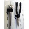 imageWall Control 1in x 1in CBracket Slotted Metal Pegboard Hook for Wall Control Pegboard and Slotted Tool Board  BlackBlack