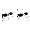imageWall Control 1in x 1in CBracket Slotted Metal Pegboard Hook for Wall Control Pegboard and Slotted Tool Board  BlackBlack