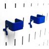 imageWall Control 1in x 1in CBracket Slotted Metal Pegboard Hook for Wall Control Pegboard and Slotted Tool Board  BlackBlue