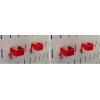 imageWall Control 1in x 1in CBracket Slotted Metal Pegboard Hook for Wall Control Pegboard and Slotted Tool Board  BlackRed