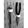 imageWall Control 1in x 1in CBracket Slotted Metal Pegboard Hook for Wall Control Pegboard and Slotted Tool Board  BlackWhite