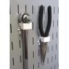 imageWall Control 1in x 1in CBracket Slotted Metal Pegboard Hook for Wall Control Pegboard and Slotted Tool Board  BlackWhite