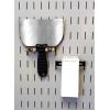 imageWall Control 1in x 4in CBracket Slotted Metal Pegboard Hook Pegboard and Slotted Tool Board  BlackBlack