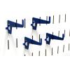 imageWall Control 278in Long Reach Hook Pack  Slotted Metal Pegboard Hooks Pegboard and Slotted Tool Board  BlackBlue