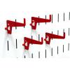 imageWall Control 278in Long Reach Hook Pack  Slotted Metal Pegboard Hooks Pegboard and Slotted Tool Board  BlackRed