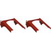 imageWall Control 2in Slotted Metal Pegboard Hook Blue Heavy Duty Rust Resistant for Garage Tool Storage and Kitchen OrganizationRed