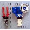 imageWall Control 2in x 2in CBracket Slotted Metal Pegboard Hook Pegboard and Slotted Tool Board  RedBlack
