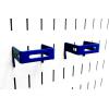 imageWall Control 2in x 2in CBracket Slotted Metal Pegboard Hook Pegboard and Slotted Tool Board  RedBlue
