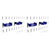 imageWall Control 2in x 2in CBracket Slotted Metal Pegboard Hook Pegboard and Slotted Tool Board  RedBlue