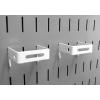 imageWall Control 2in x 2in CBracket Slotted Metal Pegboard Hook Pegboard and Slotted Tool Board  RedWhite
