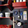imageWall Control 30P3232B Black Metal Pegboard Pack  2 32quot Tall x 16quot Wide Black PegboardsBlack