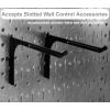 imageWall Control 30P3232B Black Metal Pegboard Pack  2 32quot Tall x 16quot Wide Black PegboardsGray