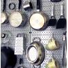 imageWall Control 30P3232B Black Metal Pegboard Pack  2 32quot Tall x 16quot Wide Black PegboardsGray