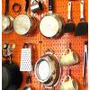 imageWall Control 30P3232B Black Metal Pegboard Pack  2 32quot Tall x 16quot Wide Black PegboardsOrange