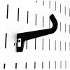 imageWall Control 312in Reach Curved Tip Slotted Hook Pack  Slotted Metal Pegboard Hooks Pegboard and Slotted Tool Board  RedBlack