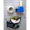 imageWall Control 312in Reach Curved Tip Slotted Hook Pack  Slotted Metal Pegboard Hooks Pegboard and Slotted Tool Board  RedBlue