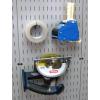 imageWall Control 312in Reach Curved Tip Slotted Hook Pack  Slotted Metal Pegboard Hooks Pegboard and Slotted Tool Board  RedBlue