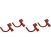 imageWall Control 3in Reach UHook Accessory U Shaped Slotted Metal Pegboard Hook Pegboard and Slotted Tool Board  WhiteRed