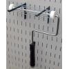 imageWall Control 6in Reach Extended Hook Pair  Slotted Metal Pegboard Hooks Pegboard and Slotted Tool Board  BlackBlack