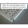 imageWall Control 6in Reach Extended Hook Pair  Slotted Metal Pegboard Hooks Pegboard and Slotted Tool Board  BlackBlue
