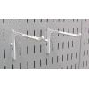 imageWall Control 6in Reach Extended Hook Pair  Slotted Metal Pegboard Hooks Pegboard and Slotted Tool Board  BlackWhite