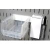 imageWall Control 8in Accessory Hanger Tool Holder Bracket Pegboard Accessory for Wall Control Pegboard and Slotted Tool Board  WhiteWhite