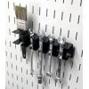 imageWall Control ASMSL008 B Pegboard Slotted Tool Holder Bracket Slotted Metal Accessory for Wall Control Pegboard Only Black