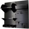 imageWall Control Craft ampamp Hobby Pegboard Organizer Storage Kit with Black Pegboard and Red AccessoriesBlack Pegboard Black Accessories
