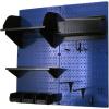 imageWall Control Craft ampamp Hobby Pegboard Organizer Storage Kit with Black Pegboard and Red AccessoriesBlue Pegboard Black Accessories