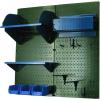 imageWall Control Craft ampamp Hobby Pegboard Organizer Storage Kit with Black Pegboard and Red AccessoriesGreen Pegboard Blue Accessories
