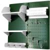 imageWall Control Craft ampamp Hobby Pegboard Organizer Storage Kit with Black Pegboard and Red AccessoriesGreen Pegboard White Accessories