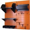 imageWall Control Craft ampamp Hobby Pegboard Organizer Storage Kit with Black Pegboard and Red AccessoriesOrange Pegboard Black Accessories