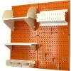 imageWall Control Craft ampamp Hobby Pegboard Organizer Storage Kit with Black Pegboard and Red AccessoriesOrange Pegboard White Accessories