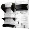 imageWall Control Craft ampamp Hobby Pegboard Organizer Storage Kit with Black Pegboard and Red AccessoriesWhite Pegboard With Black Accessories