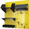 imageWall Control Craft ampamp Hobby Pegboard Organizer Storage Kit with Black Pegboard and Red AccessoriesYellow Pegboard Black Accessories