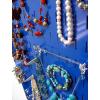 imageWall Control Jewelry Organizer Wall Hanging Jewelry Holder Kit Wall Mounted Necklace Organizer Kit in WhiteBlue