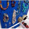 imageWall Control Jewelry Organizer Wall Hanging Jewelry Holder Kit Wall Mounted Necklace Organizer Kit in WhiteBlue