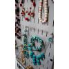 imageWall Control Jewelry Organizer Wall Hanging Jewelry Holder Kit Wall Mounted Necklace Organizer Kit in WhiteGray