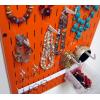 imageWall Control Jewelry Organizer Wall Hanging Jewelry Holder Kit Wall Mounted Necklace Organizer Kit in WhiteOrange