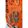 imageWall Control Jewelry Organizer Wall Hanging Jewelry Holder Kit Wall Mounted Necklace Organizer Kit in WhiteOrange
