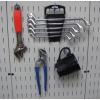 imageWall Control KT200DLX B Slotted Storage Panel Deluxe Metal Hook Assortment BlackBlue