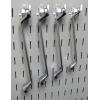 imageWall Control KT200DLX B Slotted Storage Panel Deluxe Metal Hook Assortment BlackWhite