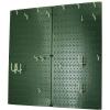 imageWall Control Kitchen Pegboard Organizer Pots and Pans Storage Rack Organization Kit with White Pegboard and White AccessoriesGreen Pegboard White Accessories
