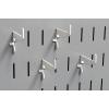 imageWall Control Medium 178in Hook Pack  Slotted Metal Pegboard Hooks Pegboard and Slotted Tool Board  BlackWhite